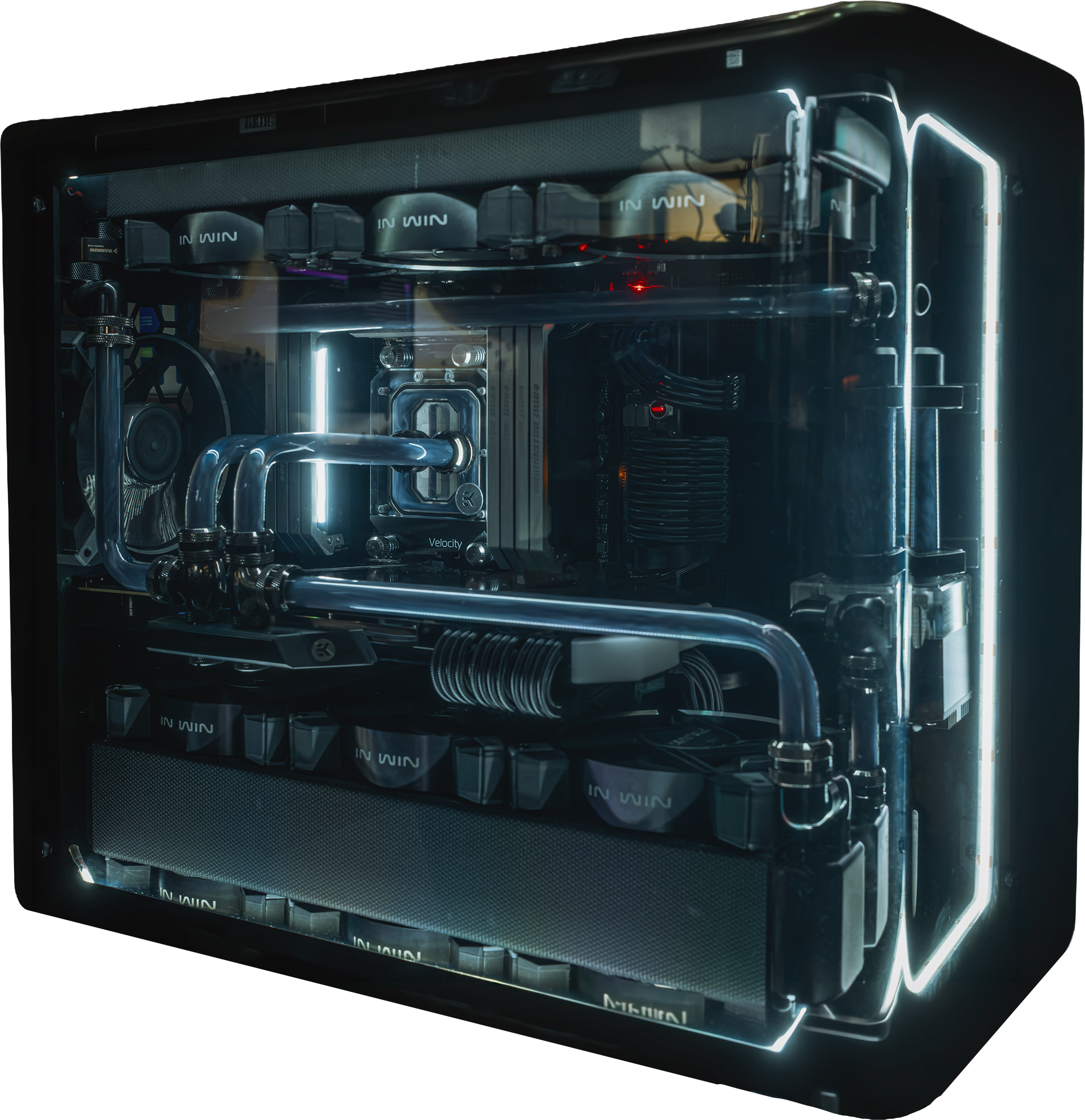 Custom water-cooled Threadripper server